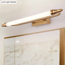 GobekUsa Modernist LED Gold Tube Metal Vanity Wall Lamp in Natural Light - 21.5"/25.5"/29.5" Wide