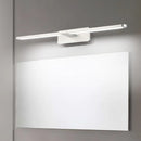 GobekUsa Modernist LED Metal Wall Sconce Lamp - White/Warm Light, 19.5"/23.5"/34" Wide - Silver/Nickel Finish