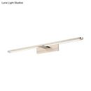 GobekUsa Modernist LED Metal Wall Sconce Lamp - White/Warm Light, 19.5"/23.5"/34" Wide - Silver/Nickel Finish