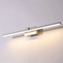 GobekUsa Modernist LED Vanity Light Fixture - Black/White Linear Design - 16"/19.5" Width - Warm/White Light