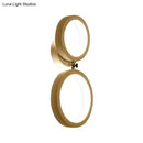 GobekUsa Modernist White Halo Ring Wall Sconce Light - Metal LED Wall Lamp for Corners
