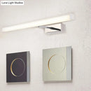 GobekUsa Modernist Metal Linear Vanity Sconce - 16"/19.5"/23.5" Wide, LED, Black/Silver, Natural Light