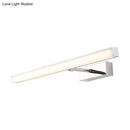 GobekUsa Modernist Metal Linear Vanity Sconce - 16"/19.5"/23.5" Wide, LED, Black/Silver, Natural Light