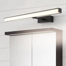 GobekUsa Modernist Metal Linear Vanity Sconce - 16"/19.5"/23.5" Wide, LED, Black/Silver, Natural Light