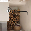 GobekUsa Modernist Metallic Bowl Wall Sconce with 1 Light - Black/White Fixture for Bedroom Lighting