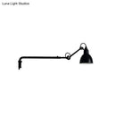 GobekUsa Modernist Metallic Bowl Wall Sconce with 1 Light - Black/White Fixture for Bedroom Lighting