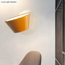 GobekUsa Modernist LED Wall Mount Light Fixture with Orange Barrel Design - 1 Bulb Metal Lighting