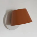 GobekUsa Modernist LED Wall Mount Light Fixture with Orange Barrel Design - 1 Bulb Metal Lighting