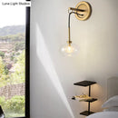 GobekUsa Modernist Oval Amber/White Glass Sconce with Brass Finish - Wall Mounted 1-Light Drop Lamp