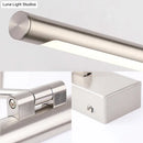 GobekUsa Modernist Tubular Wall Lamp in Gold Metal with LED Vanity Lighting - 16.5"/20.5" Width, Ideal for Bedrooms