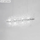 GobekUsa Modernist Metallic Branch Island Pendant Light | Silver Hanging Lamp with Crystal Bead Deco | 27.5"/35.5" Width