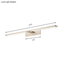 GobekUsa Modernist LED Metal Wall Sconce Lamp - White/Warm Light, 19.5"/23.5"/34" Wide - Silver/Nickel Finish