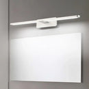 GobekUsa Modernist LED Metal Wall Sconce Lamp - White/Warm Light, 19.5"/23.5"/34" Wide - Silver/Nickel Finish