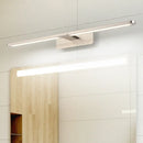 GobekUsa Modernist LED Metal Wall Sconce Lamp - White/Warm Light, 19.5"/23.5"/34" Wide - Silver/Nickel Finish
