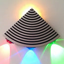 GobekUsa Modernist WIFI Metal LED Wall Lamp in Black/Silver with Colorful Lights