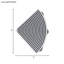 GobekUsa Modernist WIFI Metal LED Wall Lamp in Black/Silver with Colorful Lights
