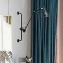 GobekUsa Modernist Style Black/White Dome Shade Wall Light with Adjustable Metal Lamp - Ideal for Dining Room