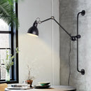 GobekUsa Modernist Style Black/White Dome Shade Wall Light with Adjustable Metal Lamp - Ideal for Dining Room