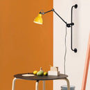 GobekUsa Modernist Style Black/White Dome Shade Wall Light with Adjustable Metal Lamp - Ideal for Dining Room