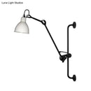 GobekUsa Modernist Style Black/White Dome Shade Wall Light with Adjustable Metal Lamp - Ideal for Dining Room