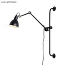 GobekUsa Modernist Style Black/White Dome Shade Wall Light with Adjustable Metal Lamp - Ideal for Dining Room
