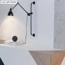 GobekUsa Modernist Style Black/White Dome Shade Wall Light with Adjustable Metal Lamp - Ideal for Dining Room