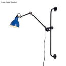 GobekUsa Modernist Style Black/White Dome Shade Wall Light with Adjustable Metal Lamp - Ideal for Dining Room
