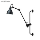 GobekUsa Modernist Style Black/White Dome Shade Wall Light with Adjustable Metal Lamp - Ideal for Dining Room