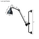 GobekUsa Modernist Style Black/White Dome Shade Wall Light with Adjustable Metal Lamp - Ideal for Dining Room