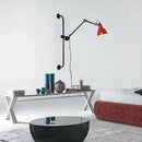 GobekUsa Modernist Style Black/White Dome Shade Wall Light with Adjustable Metal Lamp - Ideal for Dining Room