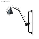 GobekUsa Modernist Style Black/White Dome Shade Wall Light with Adjustable Metal Lamp - Ideal for Dining Room