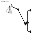 GobekUsa Modernist Style Black/White Dome Shade Wall Light with Adjustable Metal Lamp - Ideal for Dining Room