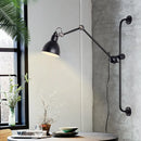 GobekUsa Modernist Style Black/White Dome Shade Wall Light with Adjustable Metal Lamp - Ideal for Dining Room