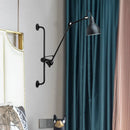 GobekUsa Modernist Style Black/White Dome Shade Wall Light with Adjustable Metal Lamp - Ideal for Dining Room