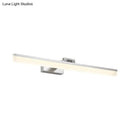 GobekUsa Modern Metal Vanity Wall Sconce with LED Lights - Curved Arm, 3 Gears - 16.5"/28"/22.5" Wide in Black/Silver/Coffee