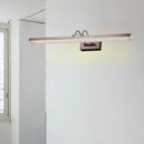 GobekUsa Modern Metal Vanity Wall Sconce with LED Lights - Curved Arm, 3 Gears - 16.5"/28"/22.5" Wide in Black/Silver/Coffee