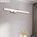 GobekUsa Modern Metal Vanity Wall Sconce with LED Lights - Curved Arm, 3 Gears - 16.5"/28"/22.5" Wide in Black/Silver/Coffee