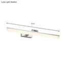GobekUsa Modern Metal Vanity Wall Sconce with LED Lights - Curved Arm, 3 Gears - 16.5"/28"/22.5" Wide in Black/Silver/Coffee