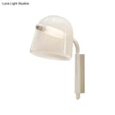 GobekUsa Modernist LED Dome Living Room Sconce Wall Lamp in White/Black Glass