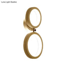 GobekUsa Modernist White Halo Ring Wall Sconce Light - Metal LED Wall Lamp for Corners