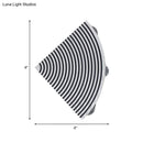 GobekUsa Modernist WIFI Metal LED Wall Lamp in Black/Silver with Colorful Lights