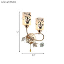 GobekUsa Modernistic 2-Bulb Gold Cylinder Wall Lamp with Pull Chain and Painted Glass Shade – Brilliant Wall Lighting Idea