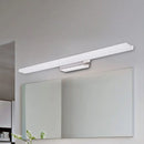 GobekUsa Modernity LED Vanity Lighting - Linear Metallic White Wall Mounted Lamp in Warm/White Light