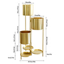 35.5'' High Metal Plant Stand 6 Tier 6 Potted Indoor Flower Pot Stand Holder