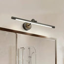 GobekUsa 17-22" Modish Swing Arm Wall Lamp with LED Black Vanity Mirror Light