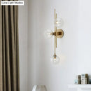 GobekUsa Modo Glass Sconce Lighting: Retro 3-Light Brass Wall Mount for Dining Room