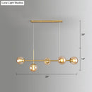 GobekUsa Modo Island Glass 5-Light Pendant Light for Restaurants