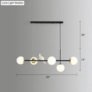 GobekUsa Modo Island Glass 5-Light Pendant Light for Restaurants
