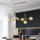 GobekUsa Modo Island Glass 5-Light Pendant Light for Restaurants