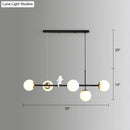 GobekUsa Modo Island Glass 5-Light Pendant Light for Restaurants